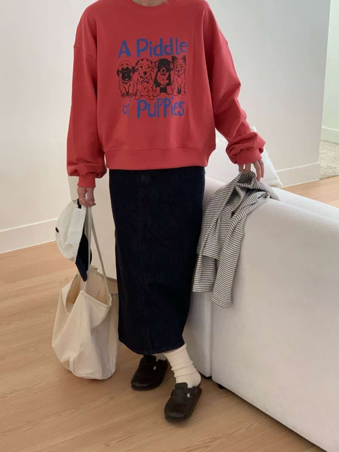 ARHEE韓國直郵㊣女裝新款職業25秋冬休閑人氣推薦熱賣真品衛衣ARHEE衛衣圖色2