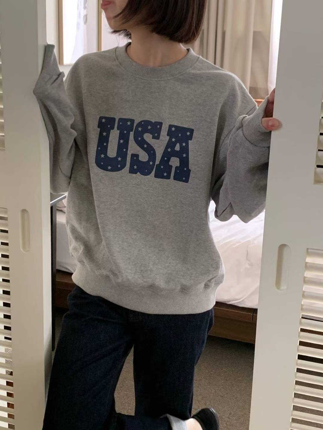 ARHEE東大門㊣直郵女裝新品時尚職業真品休閑推薦人氣熱賣衛衣ARHEE衛衣圖色2