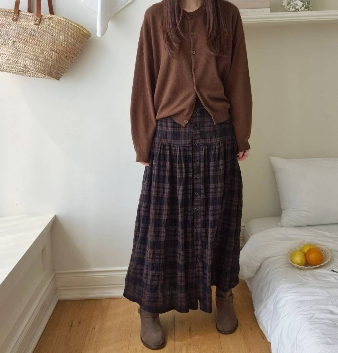 ARLOW東大門㊣實拍女裝新品時尚職業25秋冬真品人氣休閑長裙ARLOW長裙