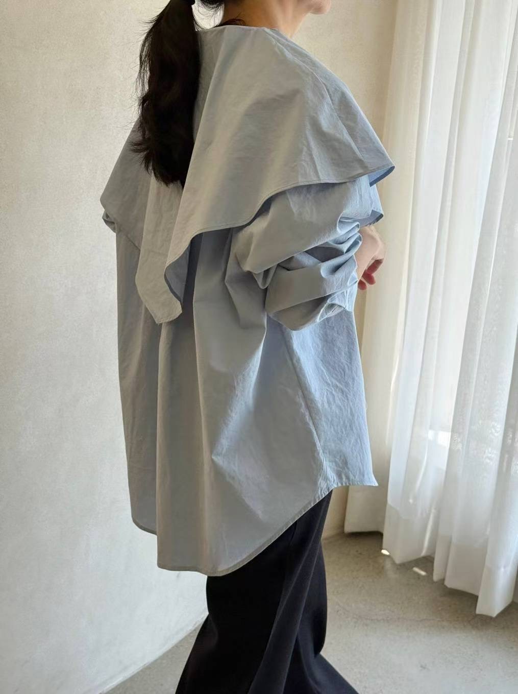 1mm東大門㊣直郵女裝新品25秋冬休閑熱賣真品推薦襯衫蕾絲衫1mm襯衫/蕾絲衫