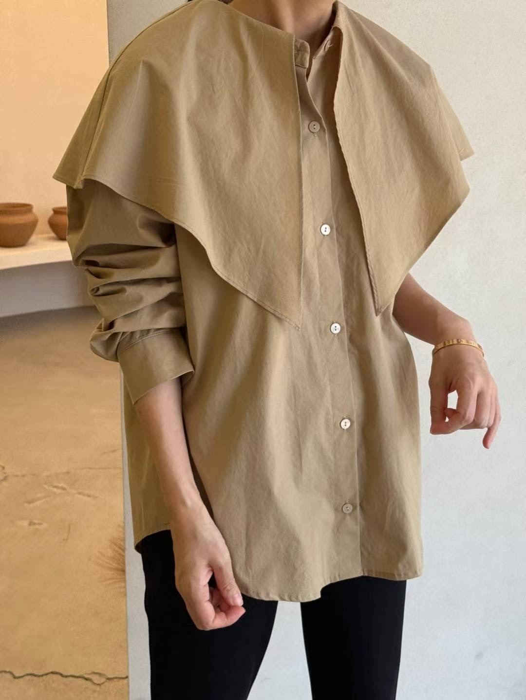 1mm東大門㊣直郵女裝新品25秋冬休閑熱賣真品推薦襯衫蕾絲衫1mm襯衫/蕾絲衫圖色2