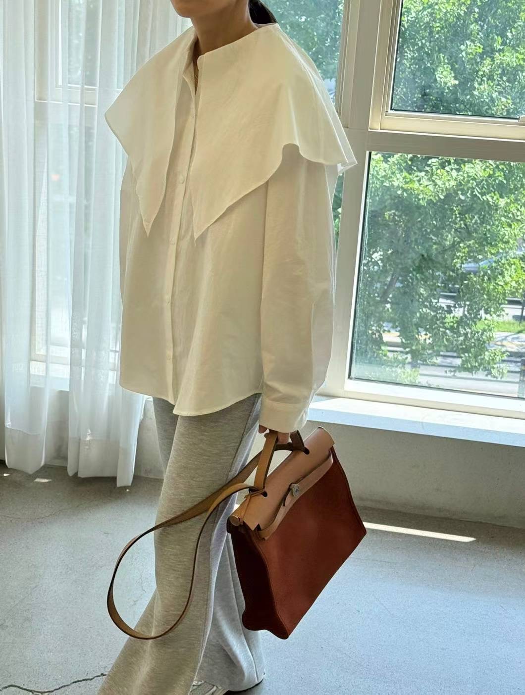 1mm東大門㊣直郵女裝新品25秋冬休閑熱賣真品推薦襯衫蕾絲衫1mm襯衫/蕾絲衫圖色3