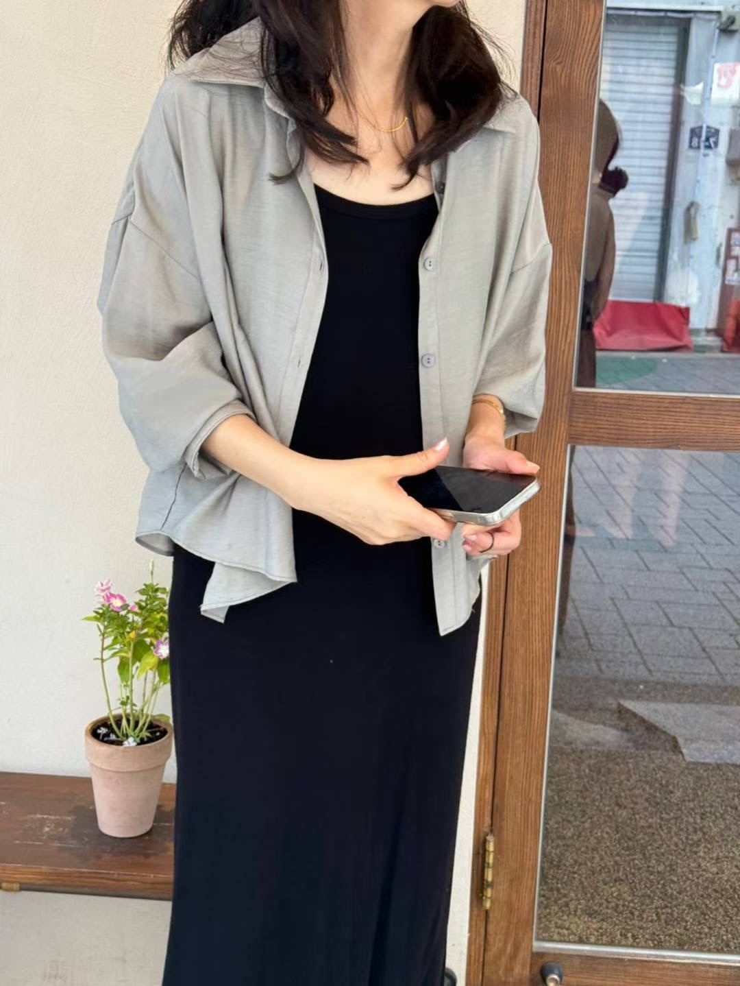 1mm東大門㊣代購女裝新品休閑時尚25秋冬襯衫蕾絲衫不含內搭1mm襯衫/蕾絲衫圖色3