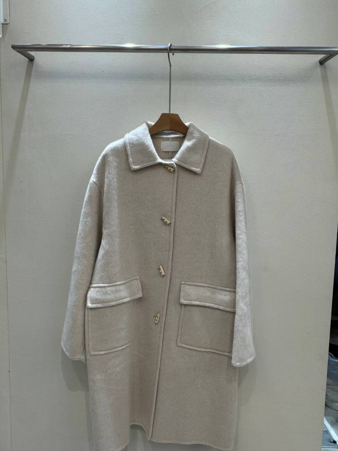 MUTE東大門㊣實拍女裝新品25秋冬人氣休閑時尚熱賣中長款大衣MUTE中長款大衣圖色2