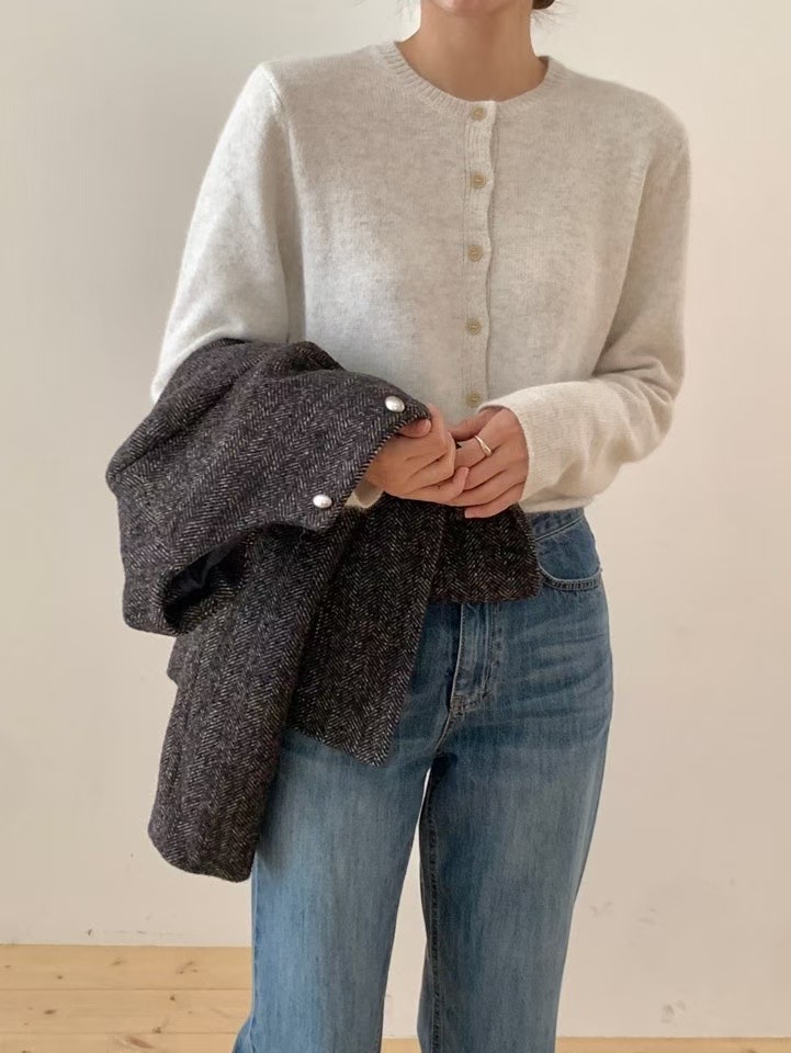 MUTE東大門㊣實拍女裝新款人氣真品熱賣25秋冬職業休閑針織衫MUTE針織衫圖色2