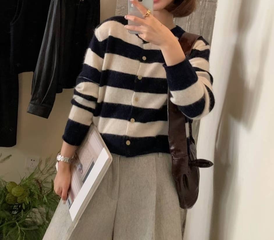 MUTE東大門㊣實拍女裝新款人氣真品熱賣25秋冬職業休閑針織衫MUTE針織衫圖色3