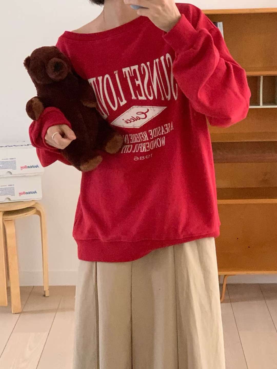 ARHEE韓國直郵㊣女士新款職業推薦25秋冬時尚熱賣休閑人氣衛衣ARHEE衛衣