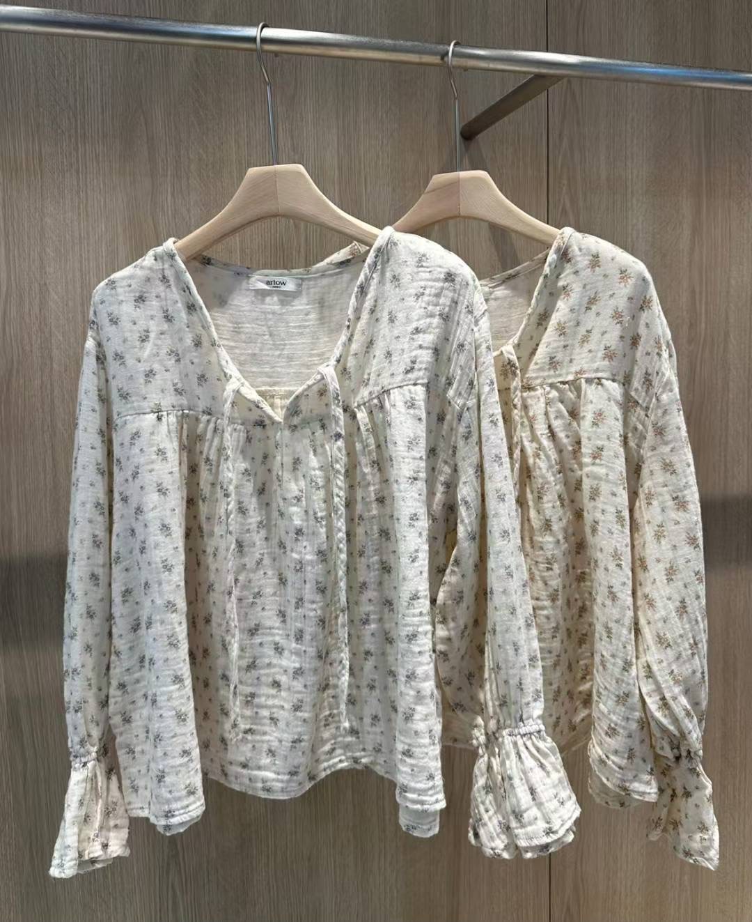 ARLOW東大門㊣實拍女士新款職業人氣熱賣休閑25秋冬襯衫蕾絲衫ARLOW襯衫/蕾絲衫圖色2左二色