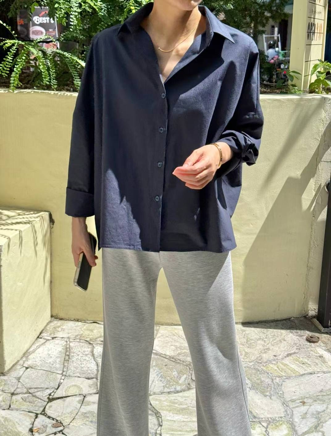 1mm韓國代購㊣女士新品熱賣真品職業25秋冬時尚休閑襯衫蕾絲衫1mm襯衫/蕾絲衫圖色3