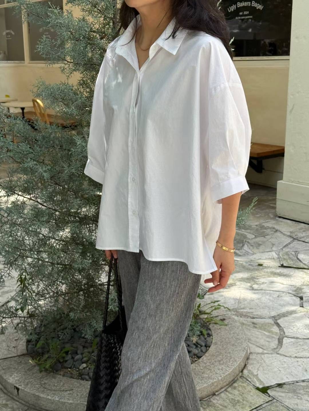 1mm韓國代購㊣女士新品真品人氣休閑25秋冬職業時尚襯衫蕾絲衫1mm襯衫/蕾絲衫