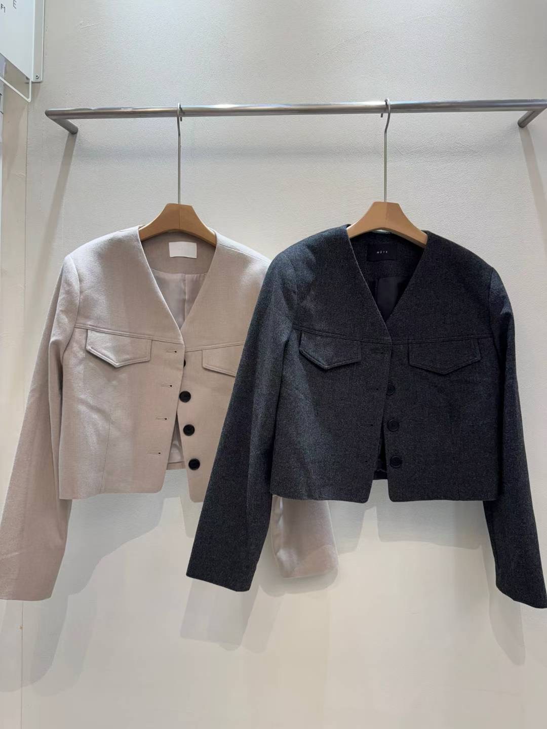 MUTE韓國直郵㊣女裝新品推薦人氣時尚25秋冬休閑熱賣職業夾克MUTE夾克