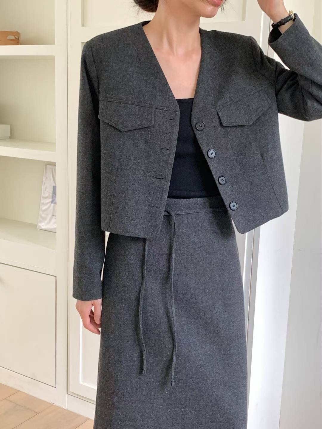 MUTE韓國直郵㊣女裝新品推薦人氣時尚25秋冬休閑熱賣職業夾克MUTE夾克