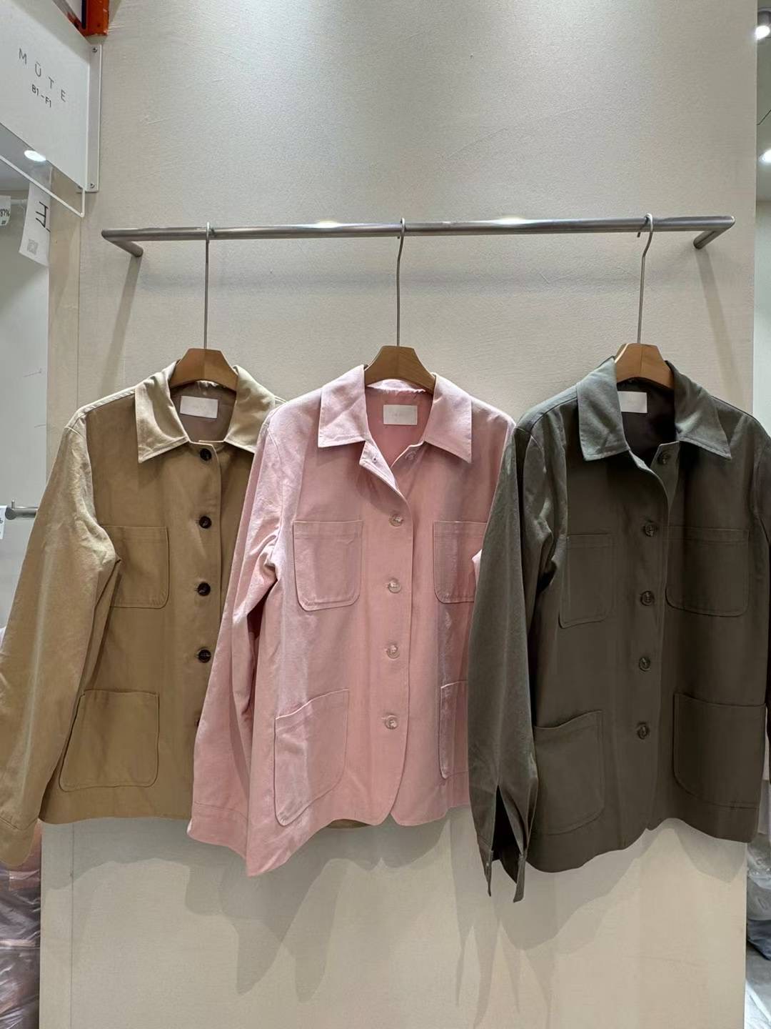 MUTE東大門㊣直郵女士新品休閑25秋冬熱賣真品人氣夾克口袋MUTE夾克