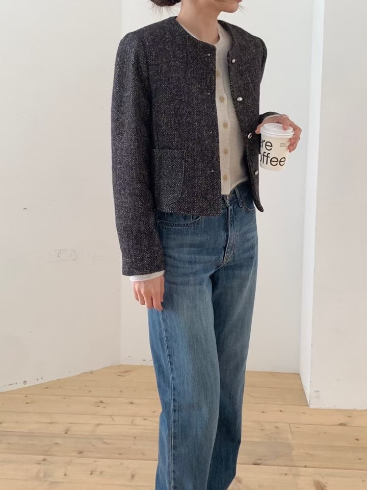 MUTE韓國代購㊣女裝新品推薦熱賣25秋冬真品休閑職業時尚夾克MUTE夾克