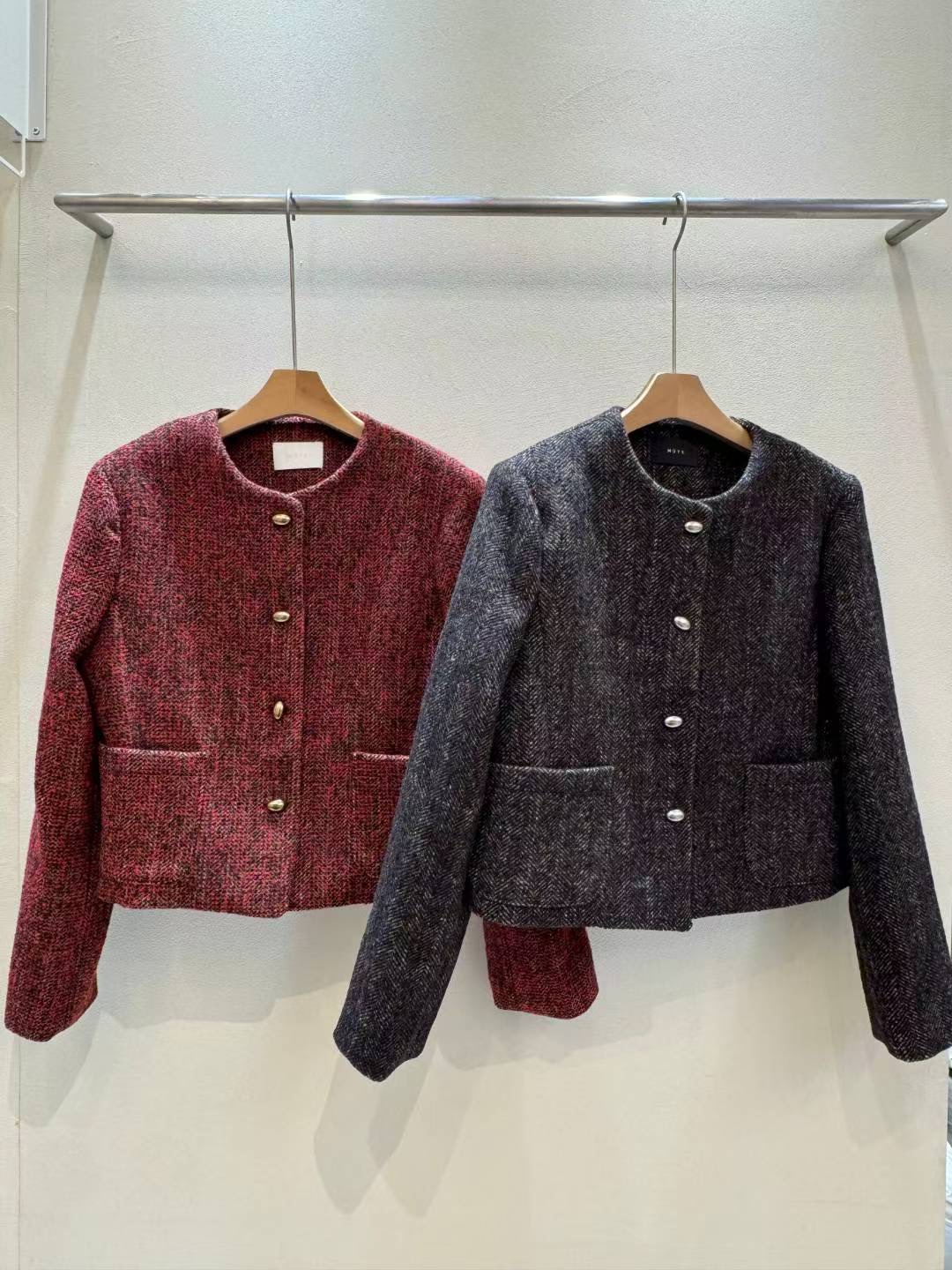 MUTE韓國代購㊣女裝新品推薦熱賣25秋冬真品休閑職業時尚夾克MUTE夾克