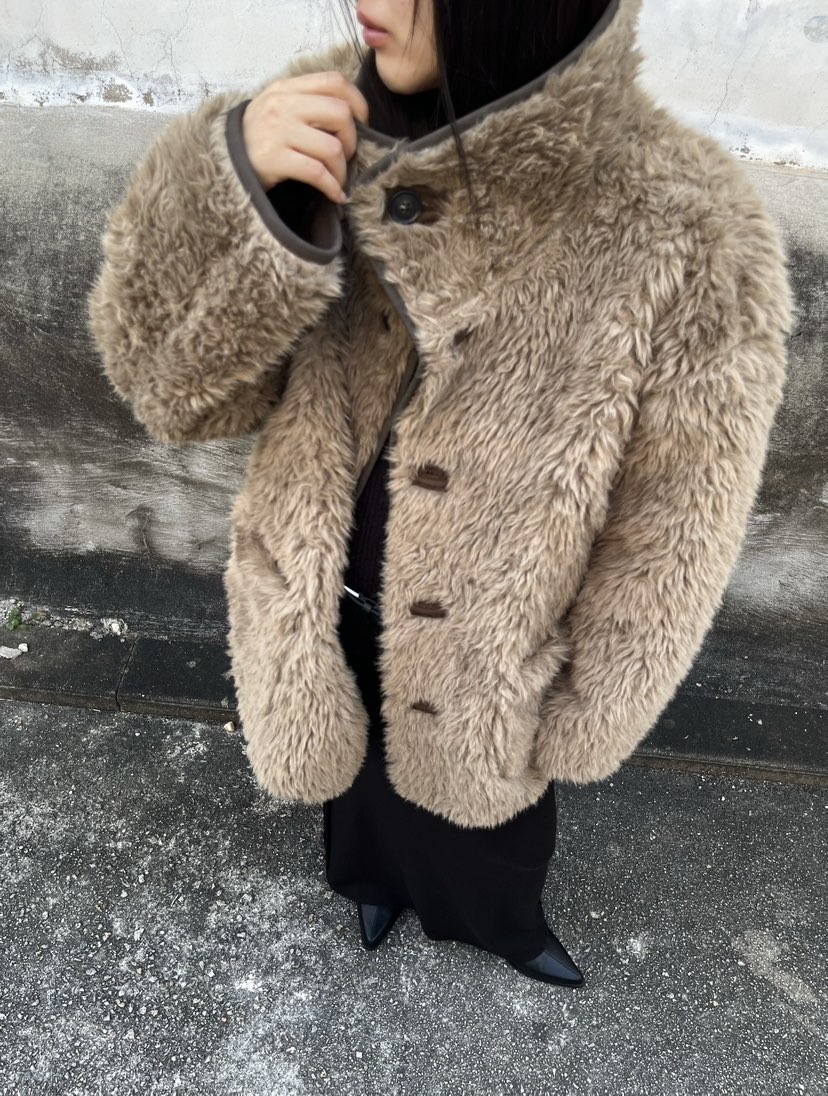 NEAR LEAP-P東大門㊣代購女士新款熱賣25秋冬中長款大衣里外穿NEAR LEAP中長款大衣