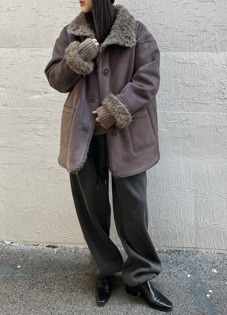 NEAR LEAP-P東大門㊣代購女士新款熱賣25秋冬中長款大衣里外穿NEAR LEAP中長款大衣