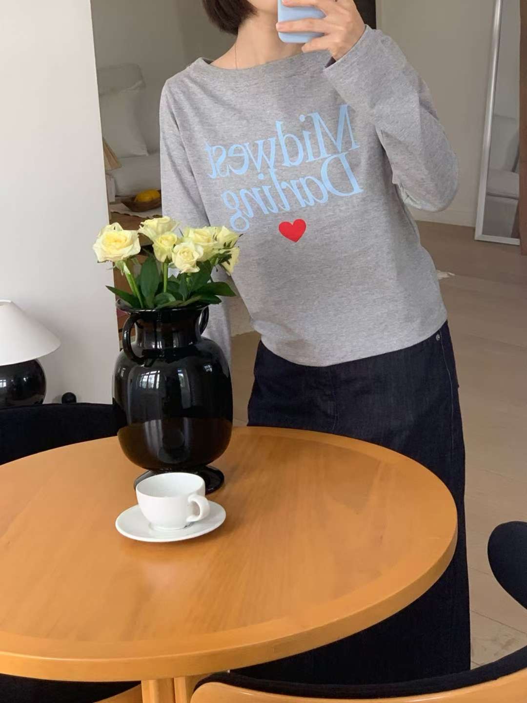 ARHEE東大門㊣代購女裝新款熱賣時尚休閑推薦職業25秋冬長袖T恤ARHEE長袖T恤