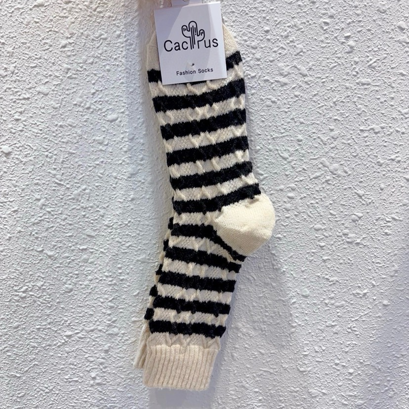 CACTUS-Q東大門㊣代購女士新品人氣推薦職業真品25秋冬襪子羊毛CACTUS十雙起/可混搭襪子圖色4