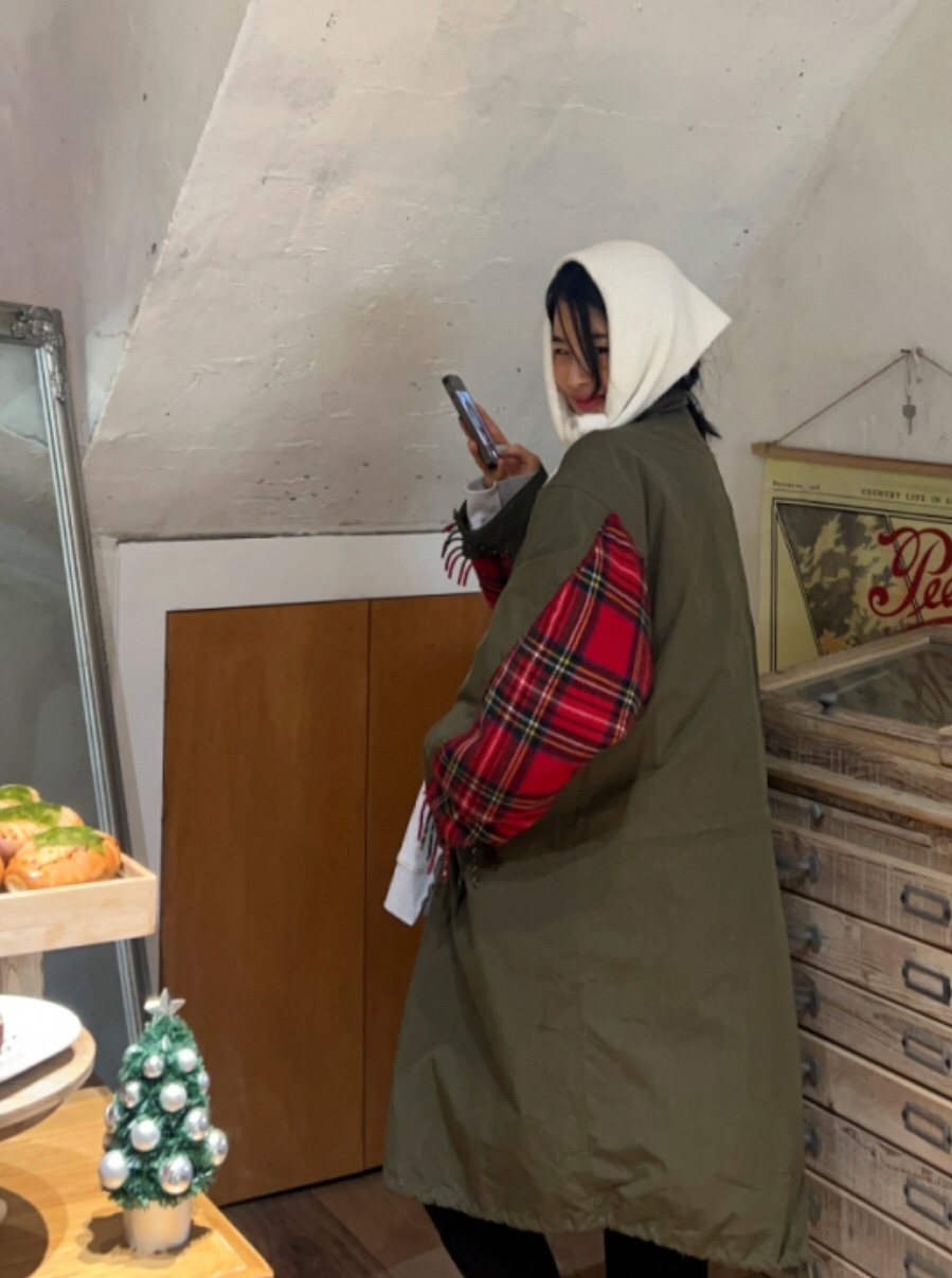 LIKEVAM韓國直郵㊣女士新款25秋冬真品時尚推薦職業中長款大衣LIKEVAM中長款大衣