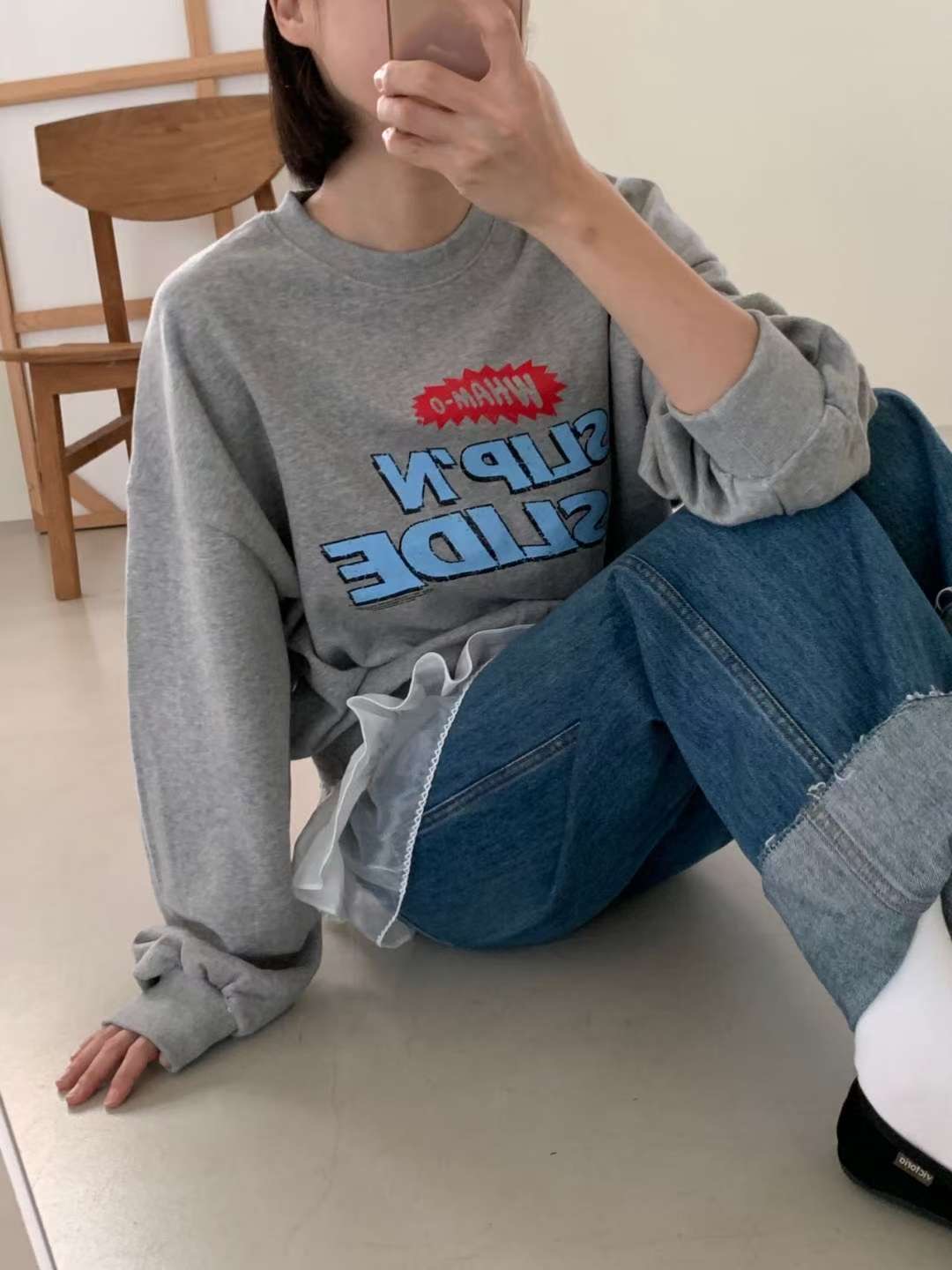 ARHEE東大門㊣實拍女裝新品熱賣推薦25秋冬休閑真品人氣衛衣ARHEE衛衣圖色2