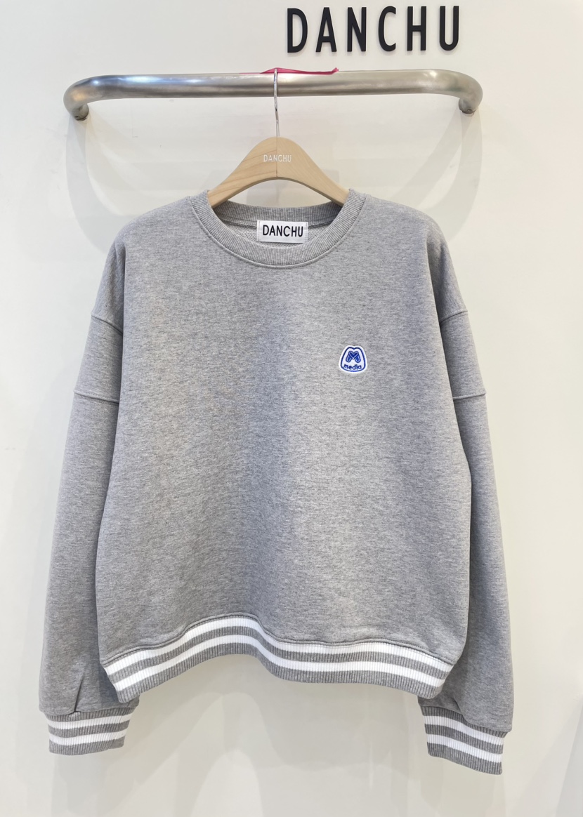 DANCHU韓國代購㊣女裝新款人氣熱賣時尚真品職業休閑25秋冬衛衣DANCHU衛衣圖色2