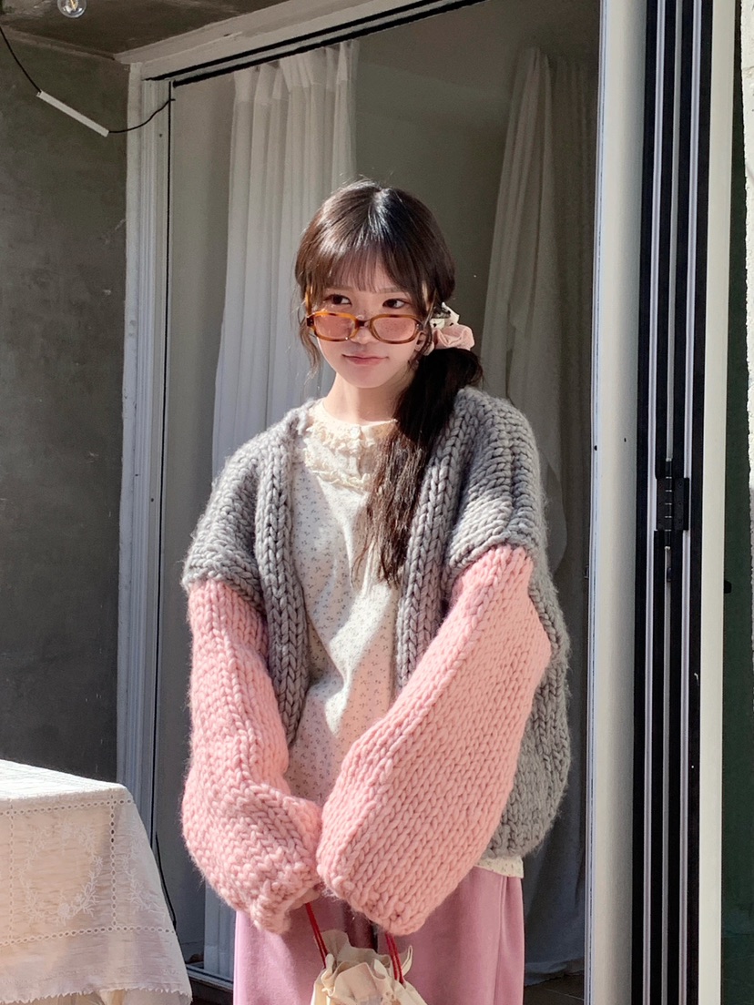 MAISONDEGLORY東大門㊣實拍女裝新品時尚針織衫不含內搭開衫MAISON DE GLORY針織衫