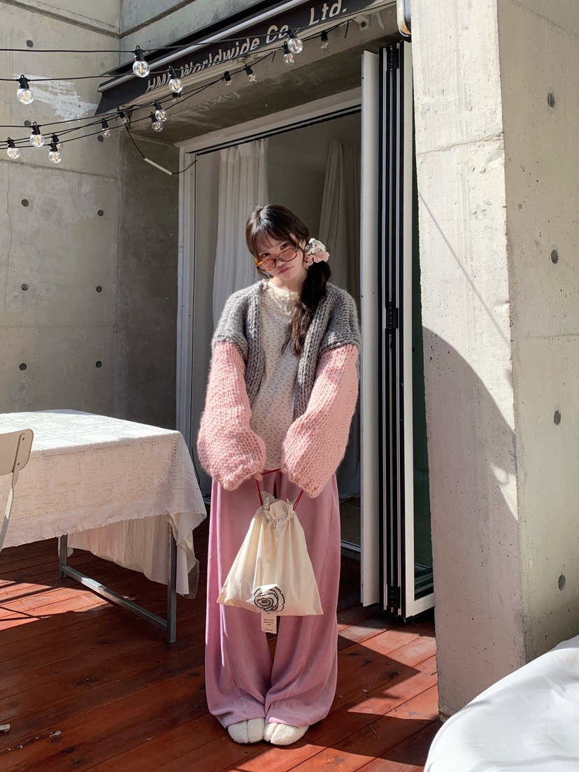 MAISONDEGLORY東大門㊣實拍女裝新品時尚針織衫不含內搭開衫MAISON DE GLORY針織衫