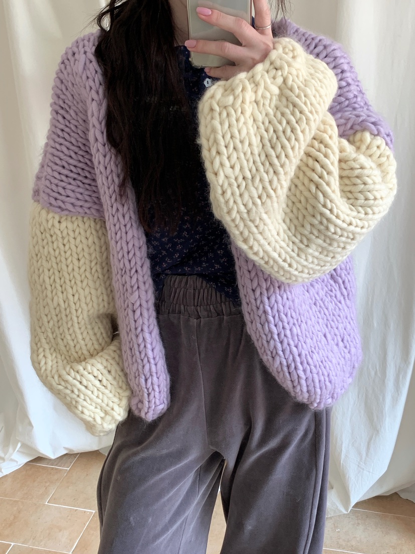 MAISONDEGLORY東大門㊣實拍女裝新品時尚針織衫不含內搭開衫MAISON DE GLORY針織衫