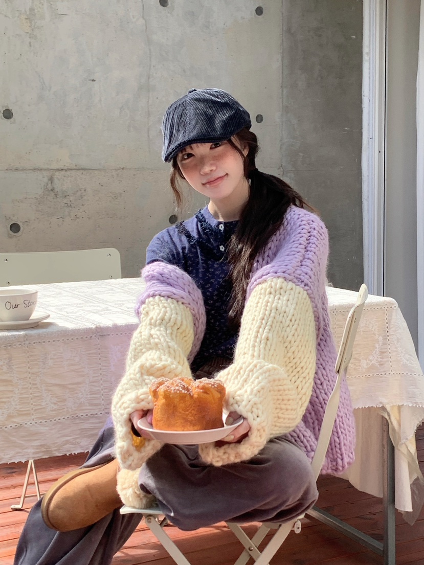 MAISONDEGLORY東大門㊣實拍女裝新品時尚針織衫不含內搭開衫MAISON DE GLORY針織衫