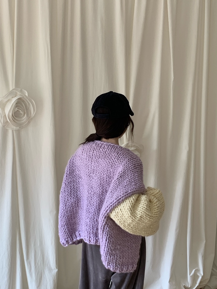 MAISONDEGLORY東大門㊣實拍女裝新品時尚針織衫不含內搭開衫MAISON DE GLORY針織衫