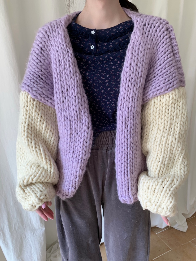 MAISONDEGLORY東大門㊣實拍女裝新品時尚針織衫不含內搭開衫MAISON DE GLORY針織衫