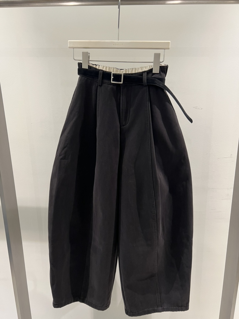 MENTOR東大門㊣實拍女裝新款時尚休閑推薦25秋冬休閑褲含腰帶MENTOR休閑褲圖色2