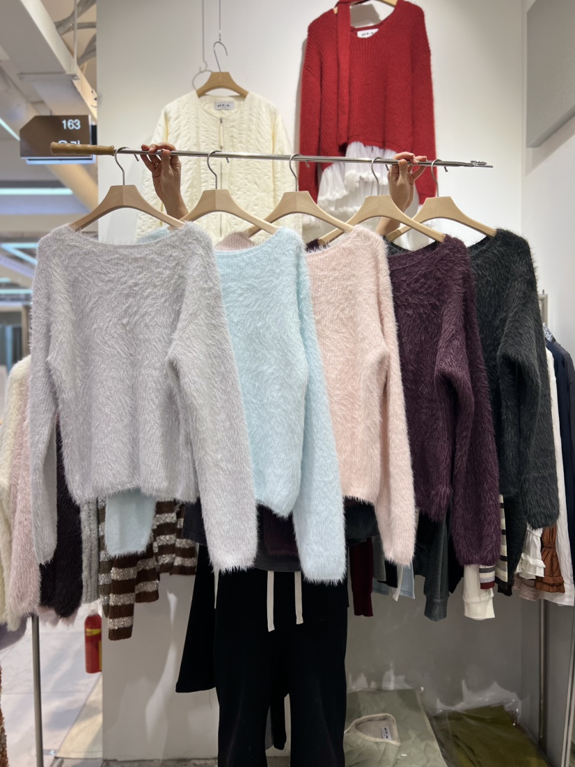 OLA韓國直郵㊣女士新品休閑真品推薦職業人氣25秋冬時尚針織衫mellor/OLA針織衫