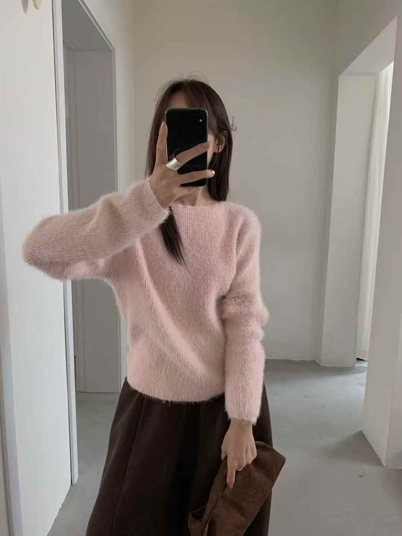 OLA韓國直郵㊣女士新品休閑真品推薦職業人氣25秋冬時尚針織衫mellor/OLA針織衫