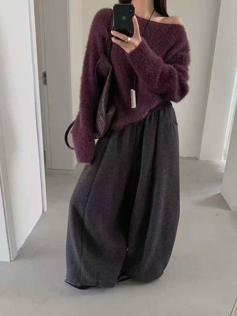 OLA韓國直郵㊣女士新品休閑真品推薦職業人氣25秋冬時尚針織衫mellor/OLA針織衫