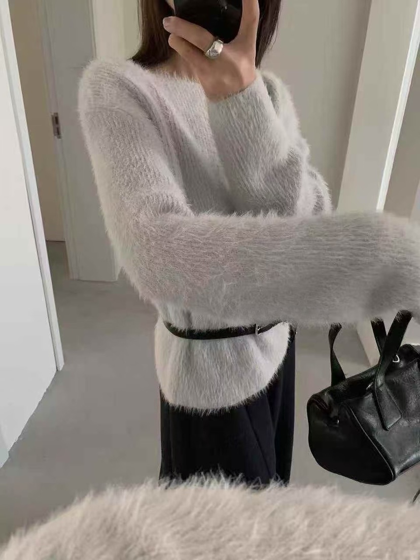 OLA韓國直郵㊣女士新品休閑真品推薦職業人氣25秋冬時尚針織衫mellor/OLA針織衫