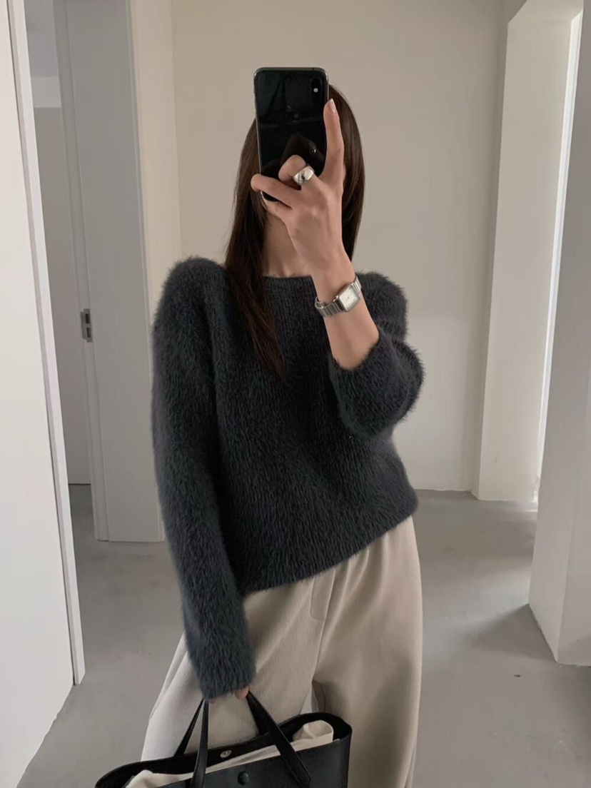 OLA韓國直郵㊣女士新品休閑真品推薦職業人氣25秋冬時尚針織衫mellor/OLA針織衫