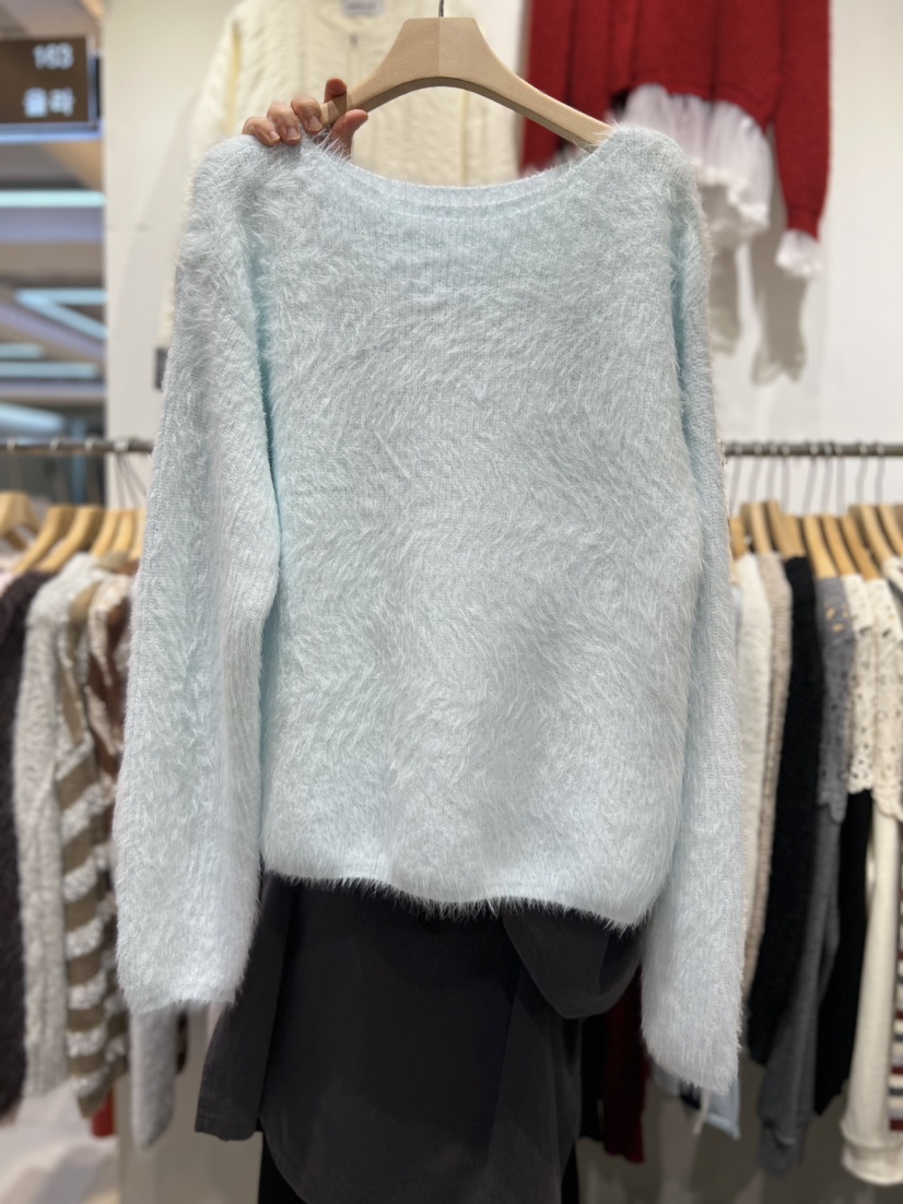 OLA韓國直郵㊣女士新品休閑真品推薦職業人氣25秋冬時尚針織衫mellor/OLA針織衫圖色2