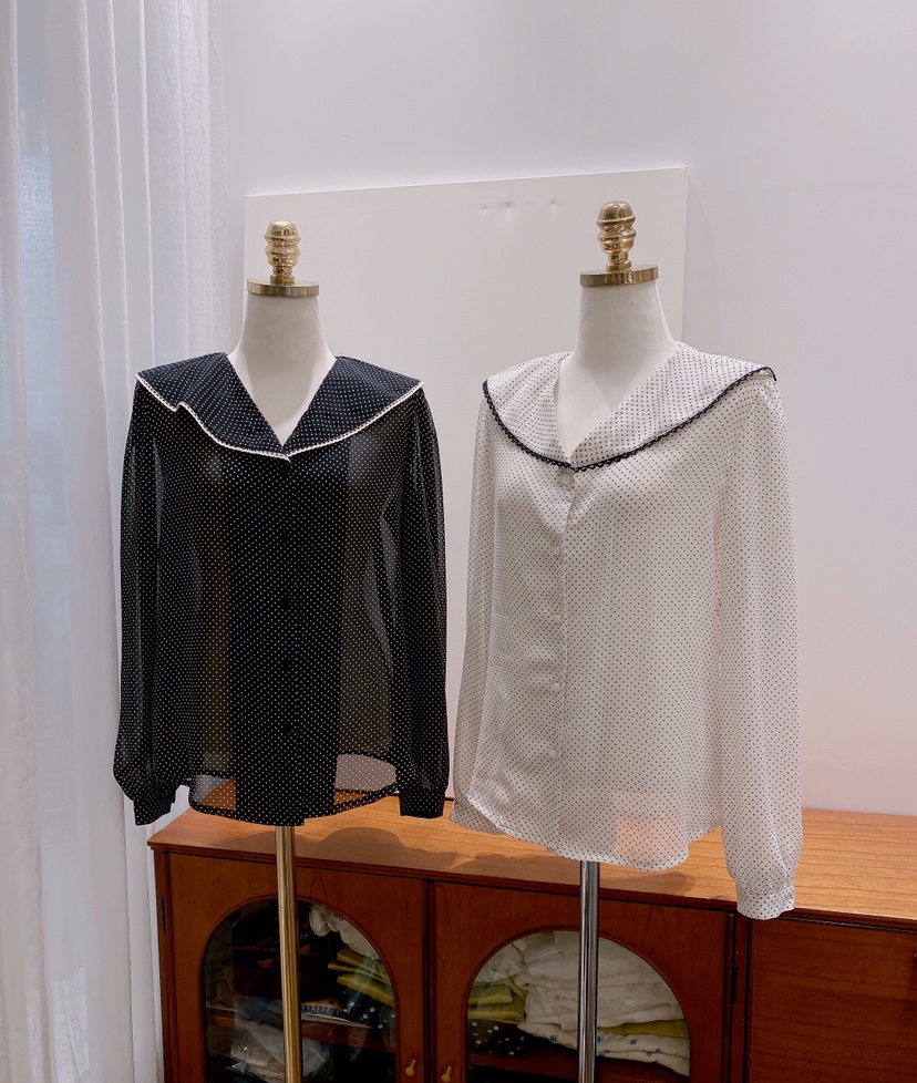 LETAILOR東大門㊣實拍女裝新品25秋冬休閑真品時尚襯衫蕾絲衫LETAILOR襯衫/蕾絲衫