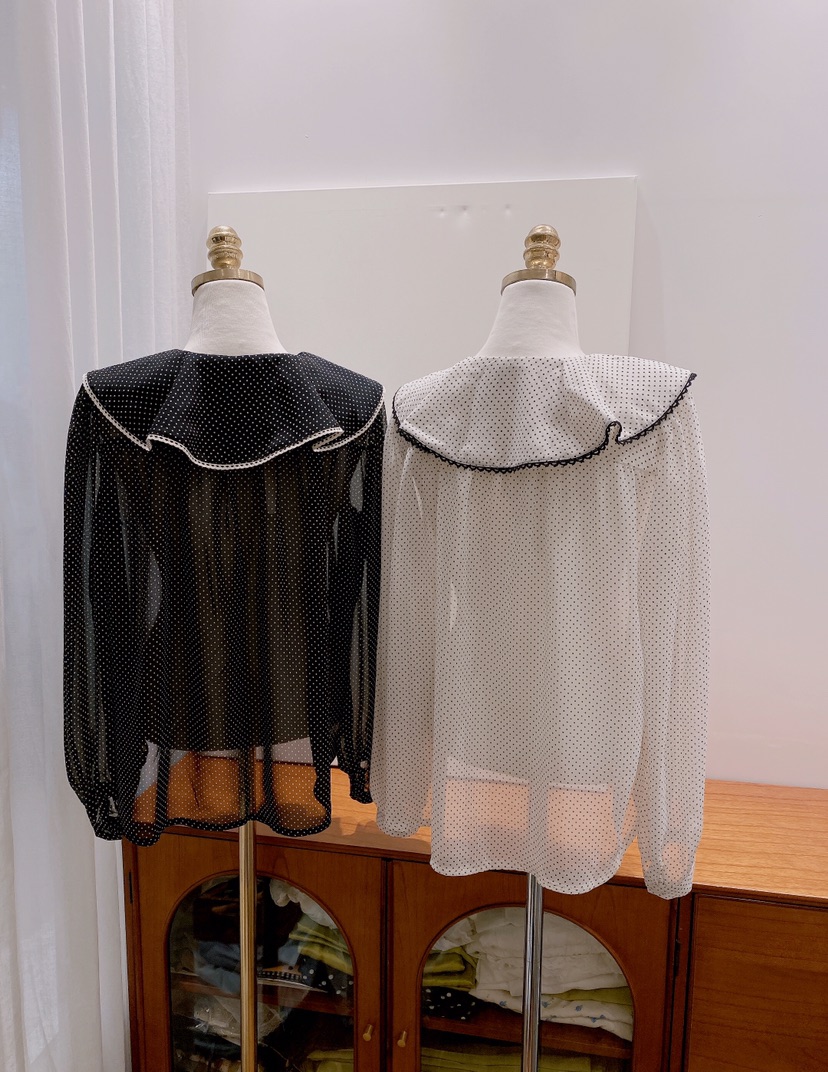 LETAILOR東大門㊣實拍女裝新品25秋冬休閑真品時尚襯衫蕾絲衫LETAILOR襯衫/蕾絲衫