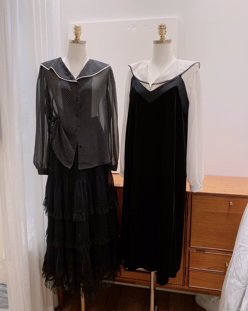 LETAILOR東大門㊣實拍女裝新品25秋冬休閑真品時尚襯衫蕾絲衫LETAILOR襯衫/蕾絲衫