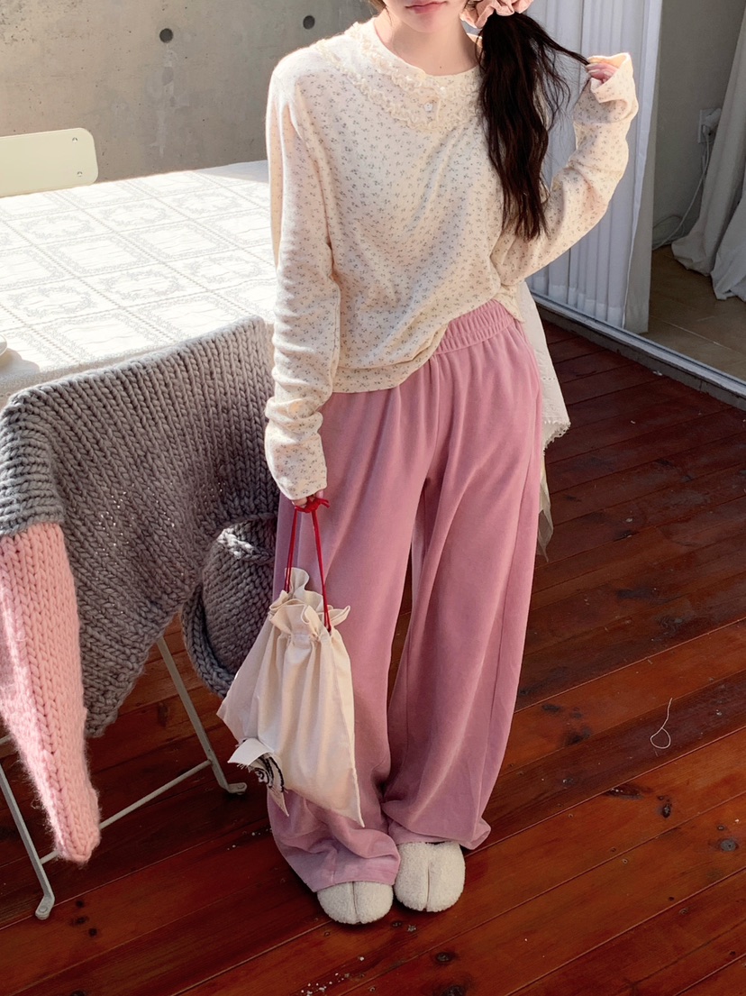 MAISONDEGLORY東大門㊣實拍女裝新品職業25秋冬推薦長袖T恤MAISON DE GLORY長袖T恤