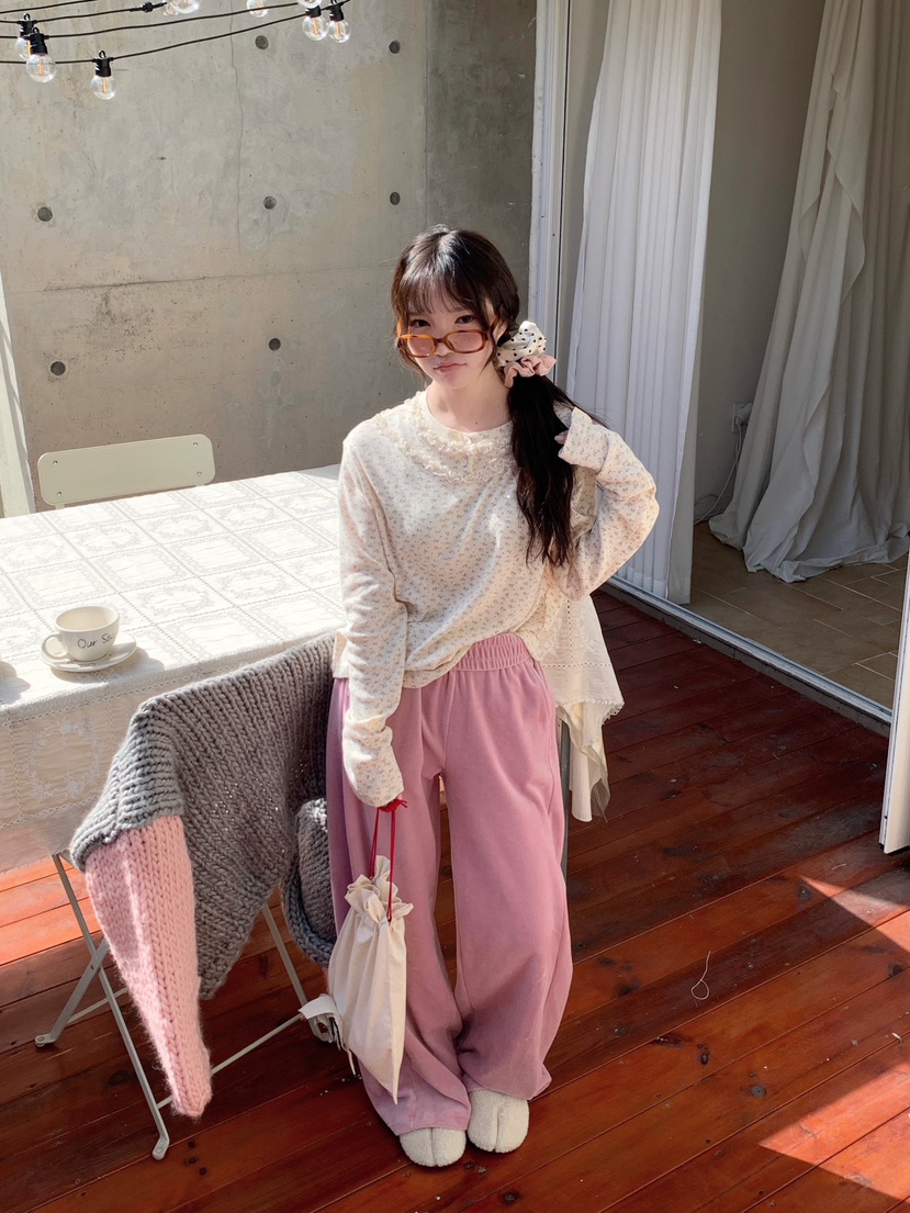 MAISONDEGLORY東大門㊣實拍女裝新品職業25秋冬推薦長袖T恤MAISON DE GLORY長袖T恤