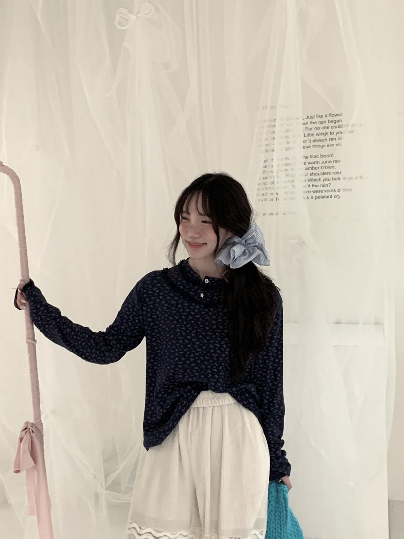 MAISONDEGLORY東大門㊣實拍女裝新品職業25秋冬推薦長袖T恤MAISON DE GLORY長袖T恤