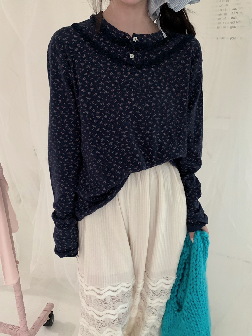 MAISONDEGLORY東大門㊣實拍女裝新品職業25秋冬推薦長袖T恤MAISON DE GLORY長袖T恤