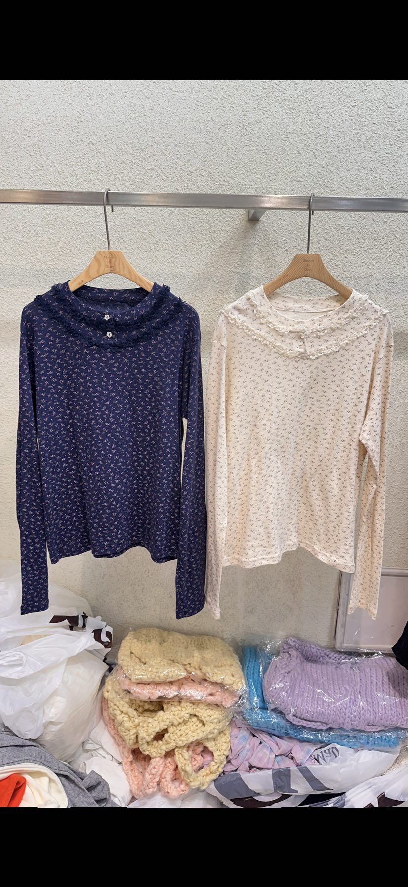 MAISONDEGLORY東大門㊣實拍女裝新品職業25秋冬推薦長袖T恤MAISON DE GLORY長袖T恤