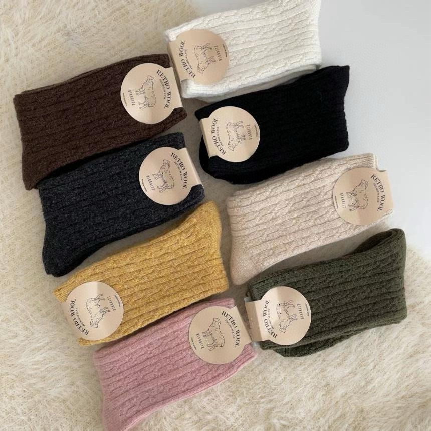 CACTUS-Q東大門㊣直郵女士新品休閑推薦真品時尚25秋冬襪子羊毛CACTUS十雙起/可混搭襪子