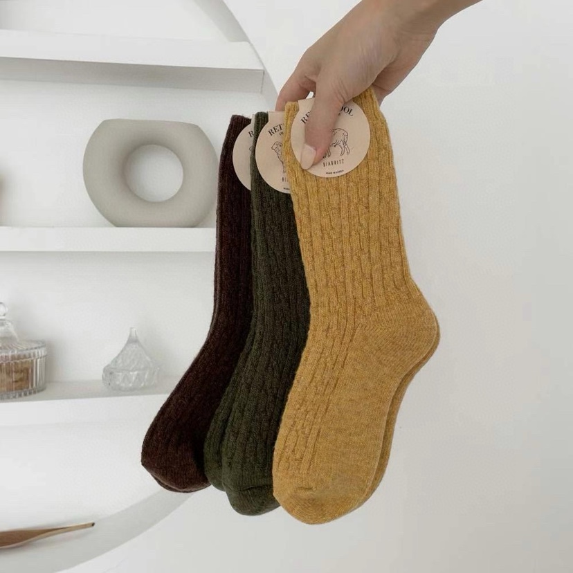 CACTUS-Q東大門㊣直郵女士新品休閑推薦真品時尚25秋冬襪子羊毛CACTUS十雙起/可混搭襪子