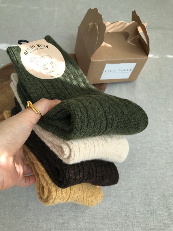 CACTUS-Q東大門㊣直郵女士新品休閑推薦真品時尚25秋冬襪子羊毛CACTUS十雙起/可混搭襪子